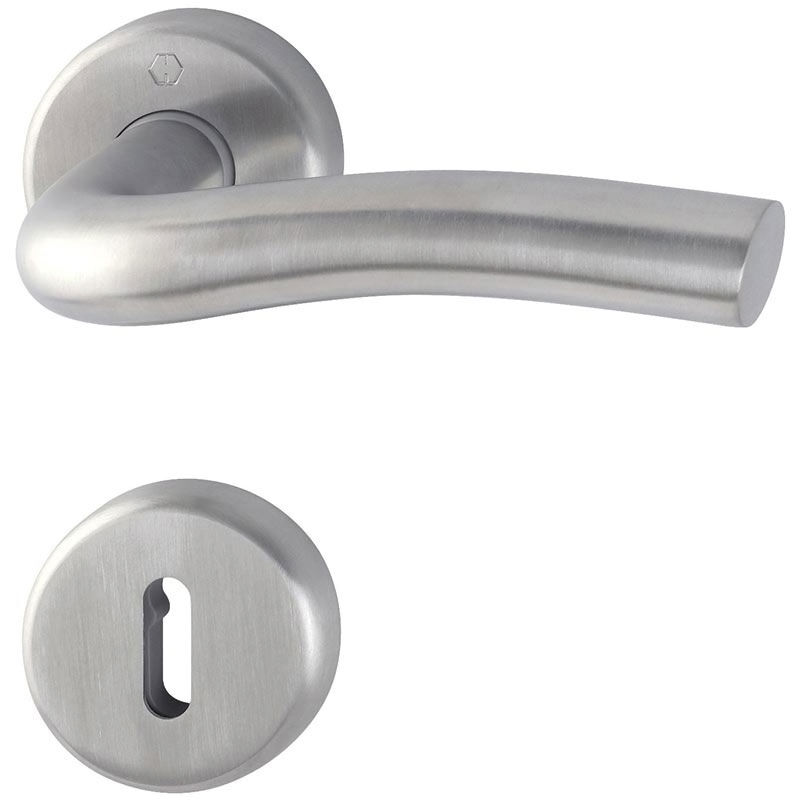 foto del prodotto hoppe set porta gent inox f9 chiave l e1520z 42k 42ks 3045466