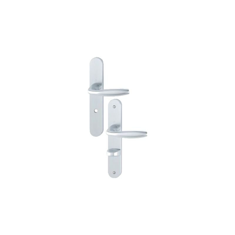 foto del prodotto hoppe set porta su piastra new york condanna wc anodizzato argento f1 1810 300m entr.195mm 3282251