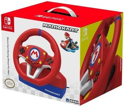 foto del prodotto hori nsw 204u periferica di gioco sterzo pedali nintendo switch analogico usb nero, blu, rosso, bianco