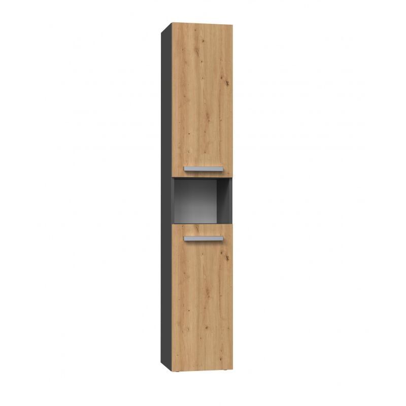 foto del prodotto horti mobile bagno con portabiancheria 31x30x174 cm colonna portaoggetti bagno