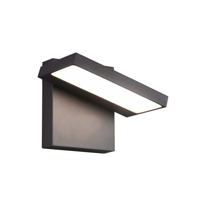 foto del prodotto horton applique da esterno led in fusione antracite orientabile l. 15cm x h. 12 cm ip54