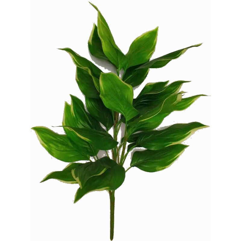 foto del prodotto hosta cespuglio artificiale con 28 foglie variegato h cm 70