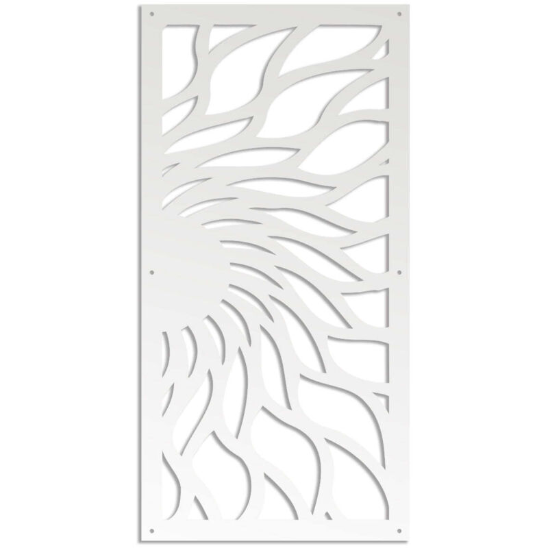 foto del prodotto hot sun pannello in pvc traforato parasole colore bianco misura 73x148 cm