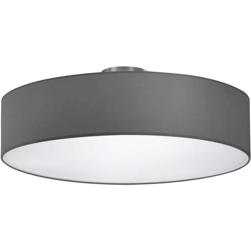 foto del prodotto hotel plafoniera tonda paralume grigio cm50