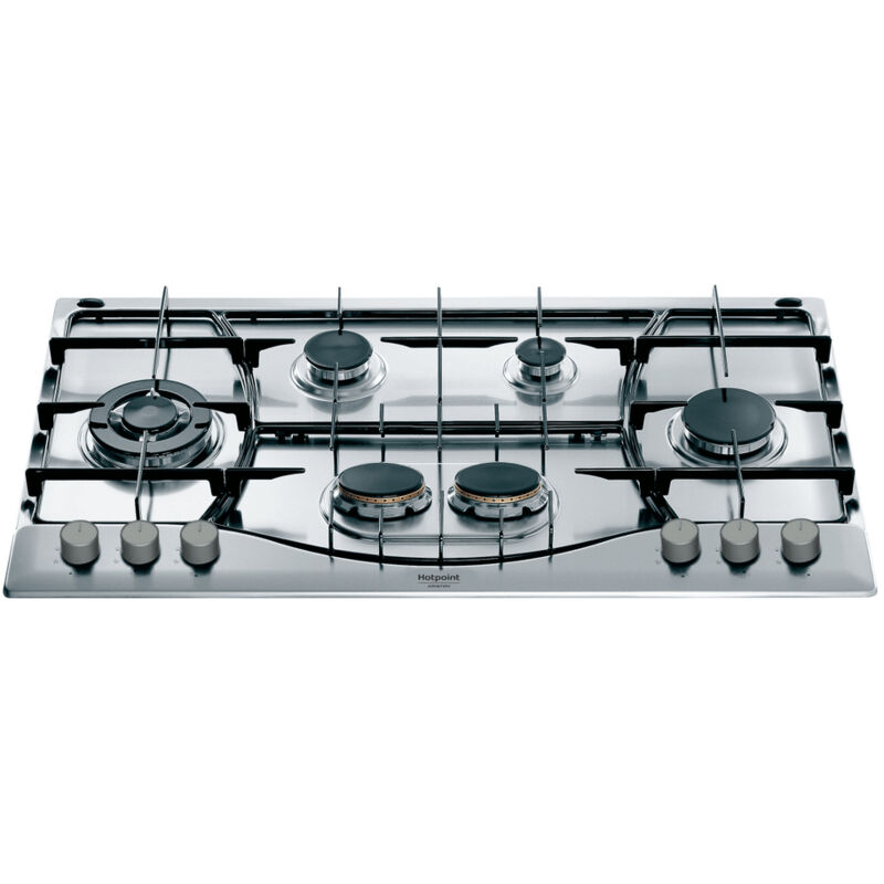foto del prodotto hotpoint ariston hotpoint phn 962 ts ix ha piano cottura gas 90cm 6 fornelli acciaio inox da incasso