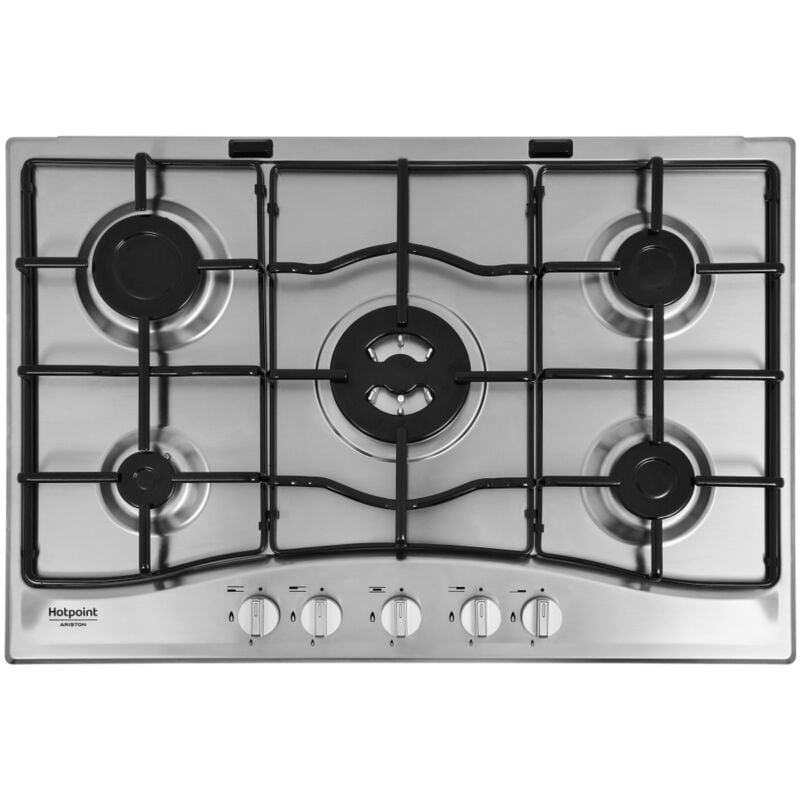 foto del prodotto hotpoint ariston pcn 752 t ix har piano cottura a gas 5 zone 75 cm acciaio inox