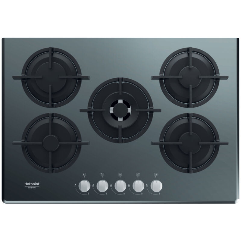 foto del prodotto hotpoint ariston piano cottura a gas hagd 72s mr. colore del prodotto specchio, posizionamento dell apparecchio da incasso, dimensione della