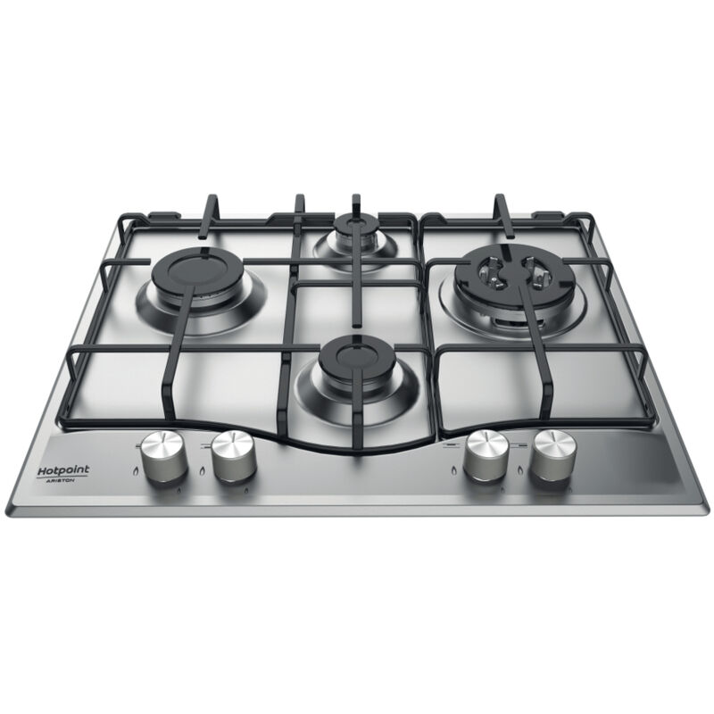 foto del prodotto hotpoint ariston piano cottura a gas pcn 642 t ix ha. colore del prodotto acciaio inox, posizionamento dell apparecchio da incasso, tipo di piano