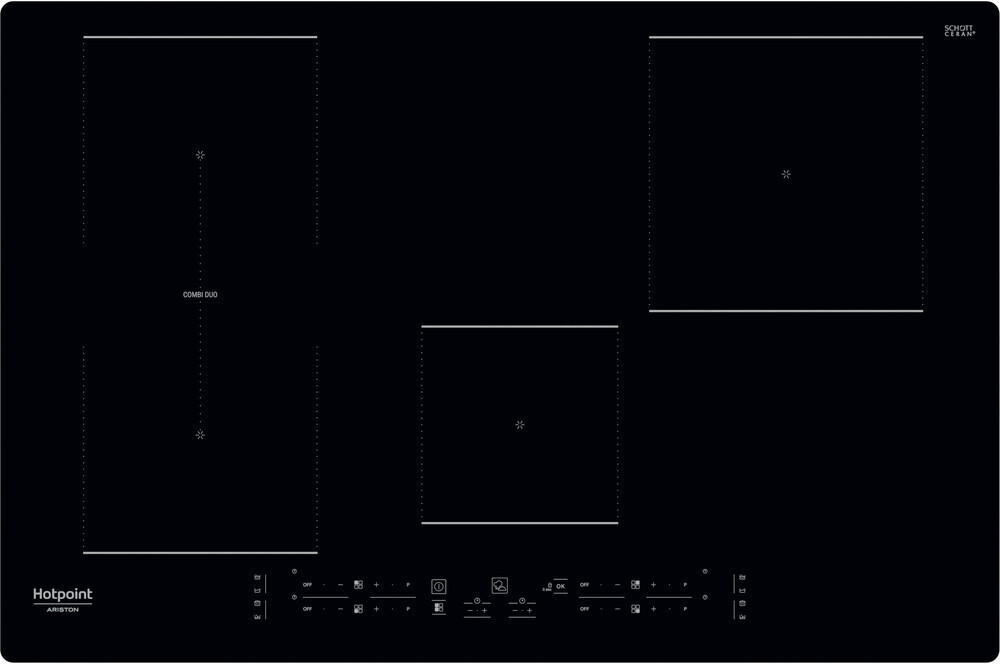 foto del prodotto hotpoint ariston piano cottura a induzione hb 0577b ne