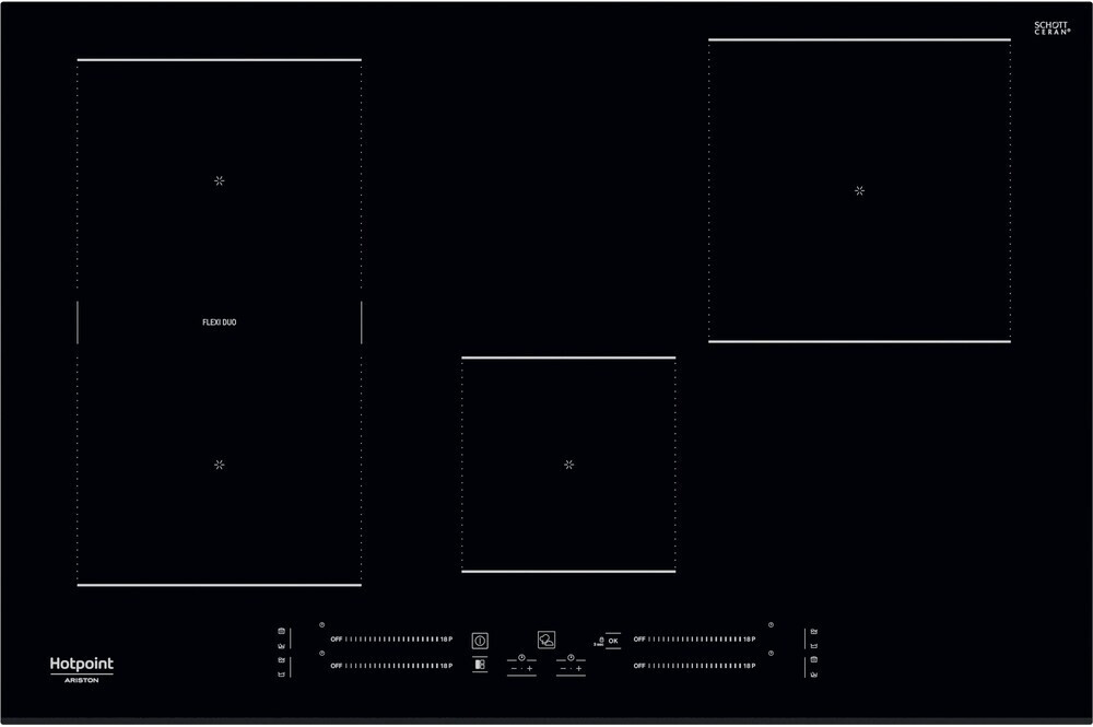 foto del prodotto hotpoint ariston piano cottura a induzione hs 3377c bf