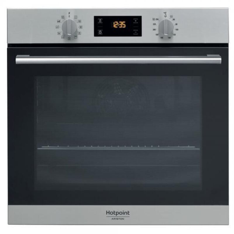foto del prodotto hotpoint fa2 844 h ix ha forno elettrico incasso 71 l nero acciaio satinato a