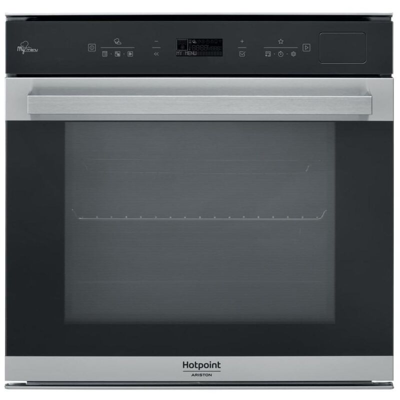 foto del prodotto hotpoint fi7 s8c1 sh ix ha 73 l a nero, acciaio satinato