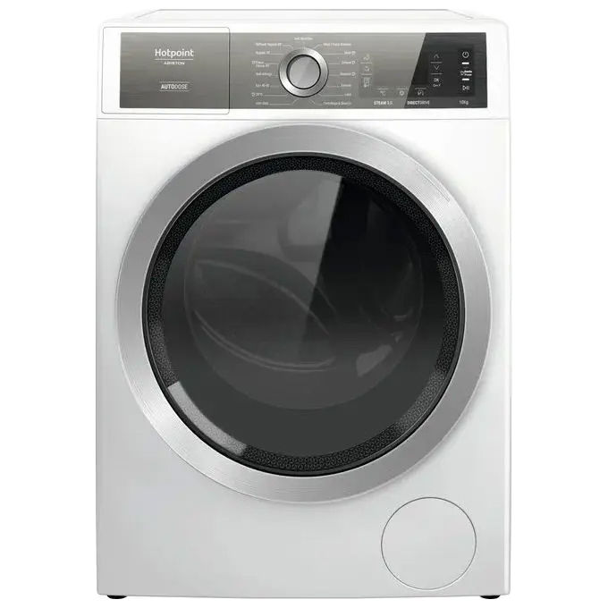 foto del prodotto hotpoint h8 w046wb it lavatrice caricamento frontale gentlepower classe energetica a capacita' di carico 10kg centrifuga 1400 giri powerdrive anti macchia