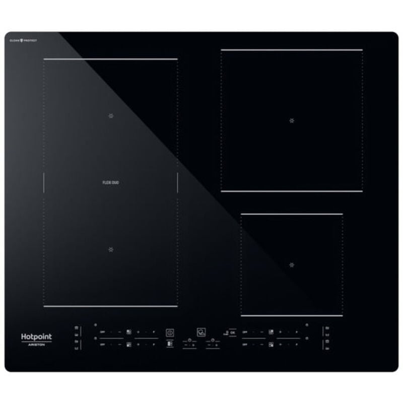 foto del prodotto hotpoint hb 4860c cpne nero da incasso 59 cm piano cottura a induzione 4 fornello i 