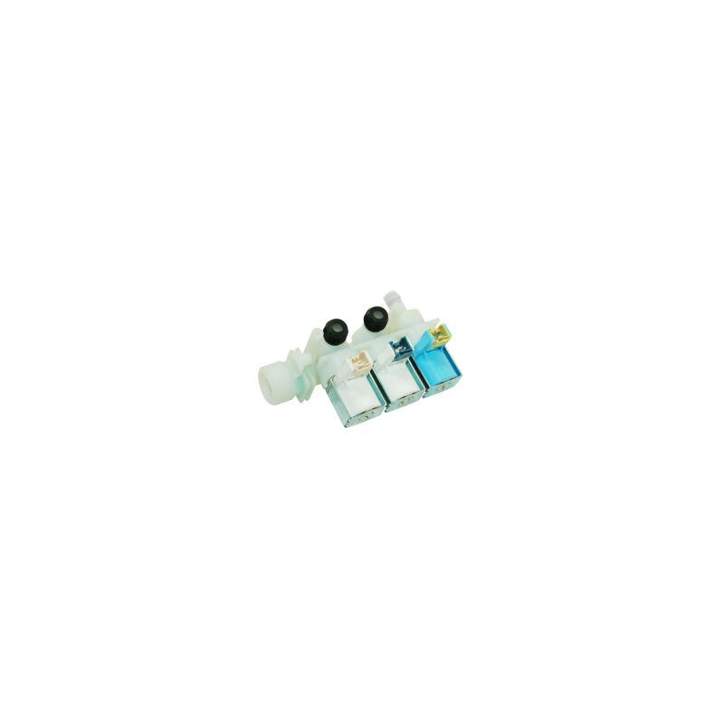 foto del prodotto hotpoint indesit scholtes washing machine triple valvola del riempimento del solenoide. equivalente al numero di parte c00110331