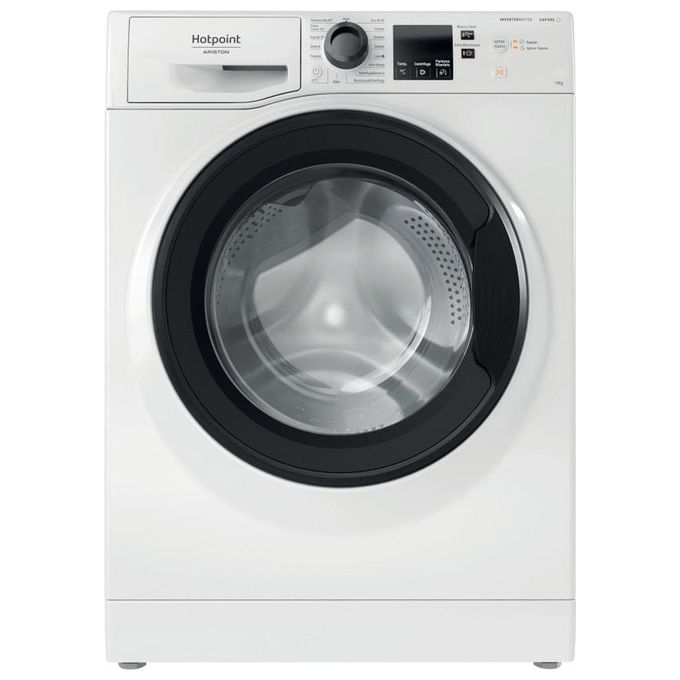 foto del prodotto hotpoint nf1046wk it lavatrice caricamento frontale anti macchia classe energetica a capacita' di carico 10kg centrifuga 1400 giri motore inverter igiene vapore