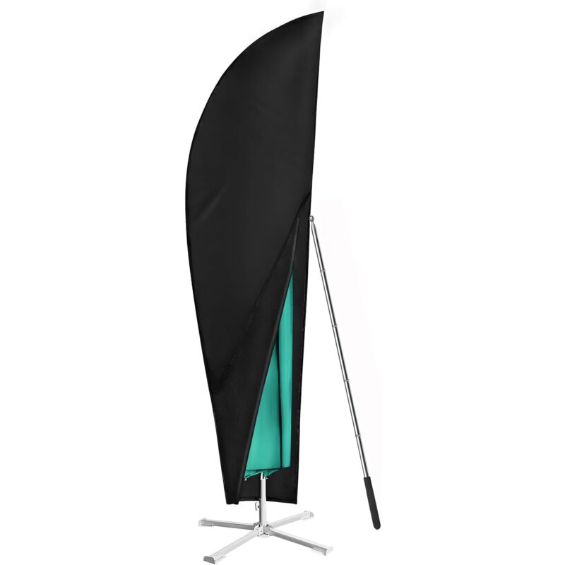 foto del prodotto housse de protection pour parasol, housse parasol d port en tissu oxford 420d imperm able, perche t lescopique et boutons d alpinisme, pour parasol