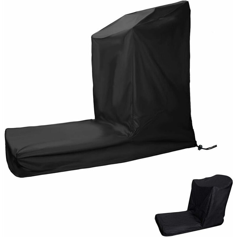 foto del prodotto housse imperm able pour tapis de course pied non pliable avec fermeture et cordon de serrage noir
