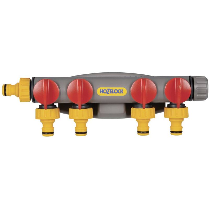 foto del prodotto hozelock 2150r0000 rubinetto a 4 vie 12 15 mm 1 2 con valvola di controllo