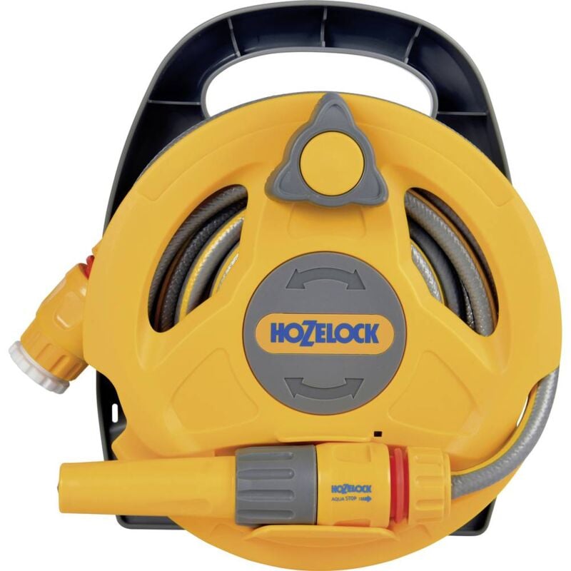 foto del prodotto hozelock 2427 0000 click go avvolgitubo 10 m 1 pz. giallo, grigio