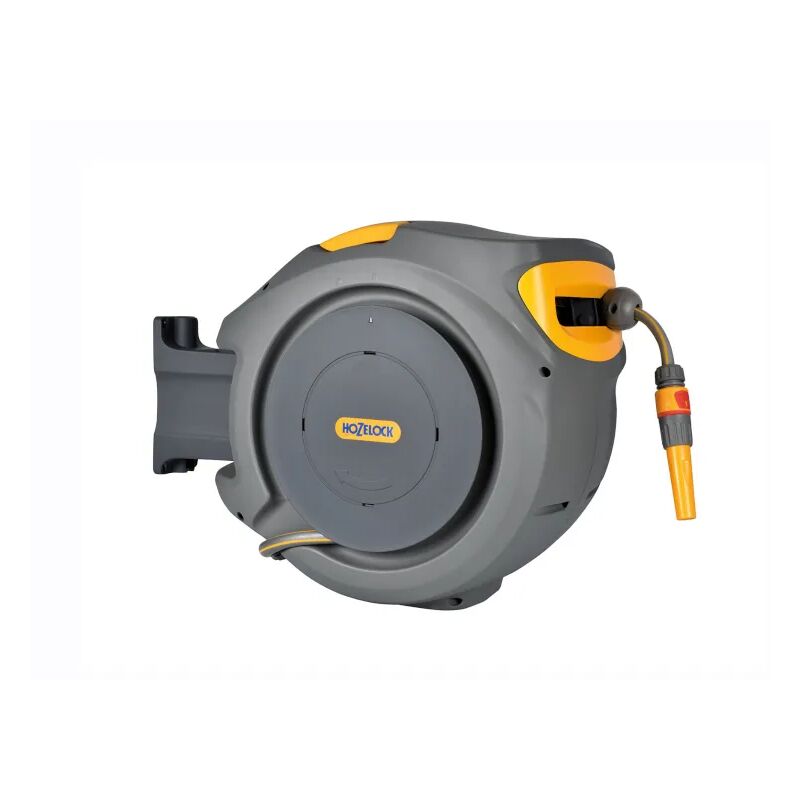 foto del prodotto hozelock rullo avvolgitubo da giardino automatico auto reel con tubo 20 mt