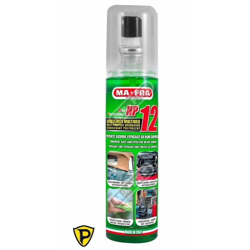 foto del prodotto hp 12 pulizia motore ma fra sgrassatore universale multiuso auto moto da 125 ml.