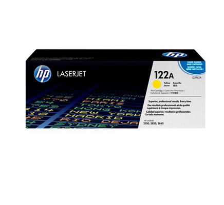 foto del prodotto hp 122a yellow original laserjet toner cartridge cartuccia toner 1 pz originale giallo