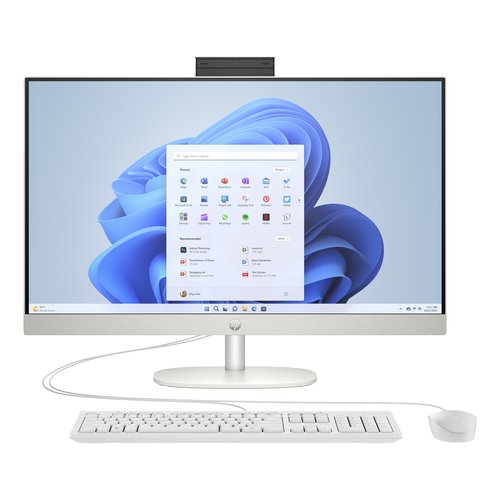 foto del prodotto hp 27 cr1000nl intel core ultra 5 125u 68,6 cm 27 1920 x 1080 pixel pc all in one 16 gb ddr5 sdram 512 gb ssd windows 11 home wi fi 6 802.11ax bianco