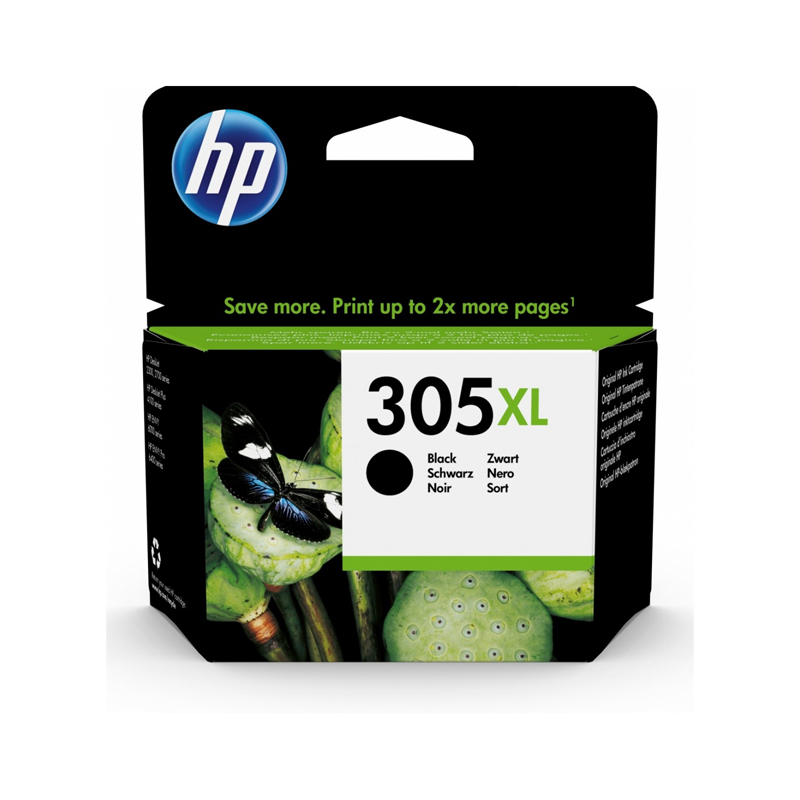 foto del prodotto hp 305xl black 3ym62ae - cartuccia originale ad alta efficienza
