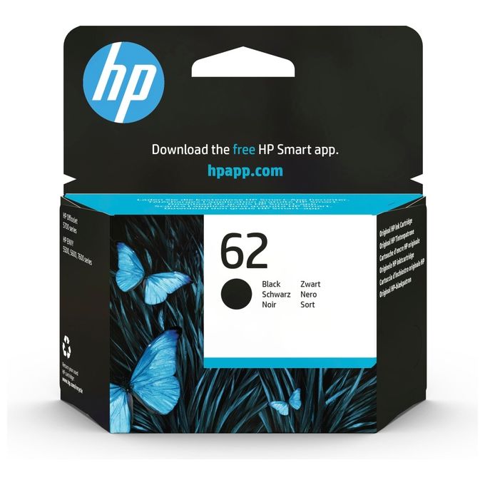 foto del prodotto hp 62 black ink cartridge
