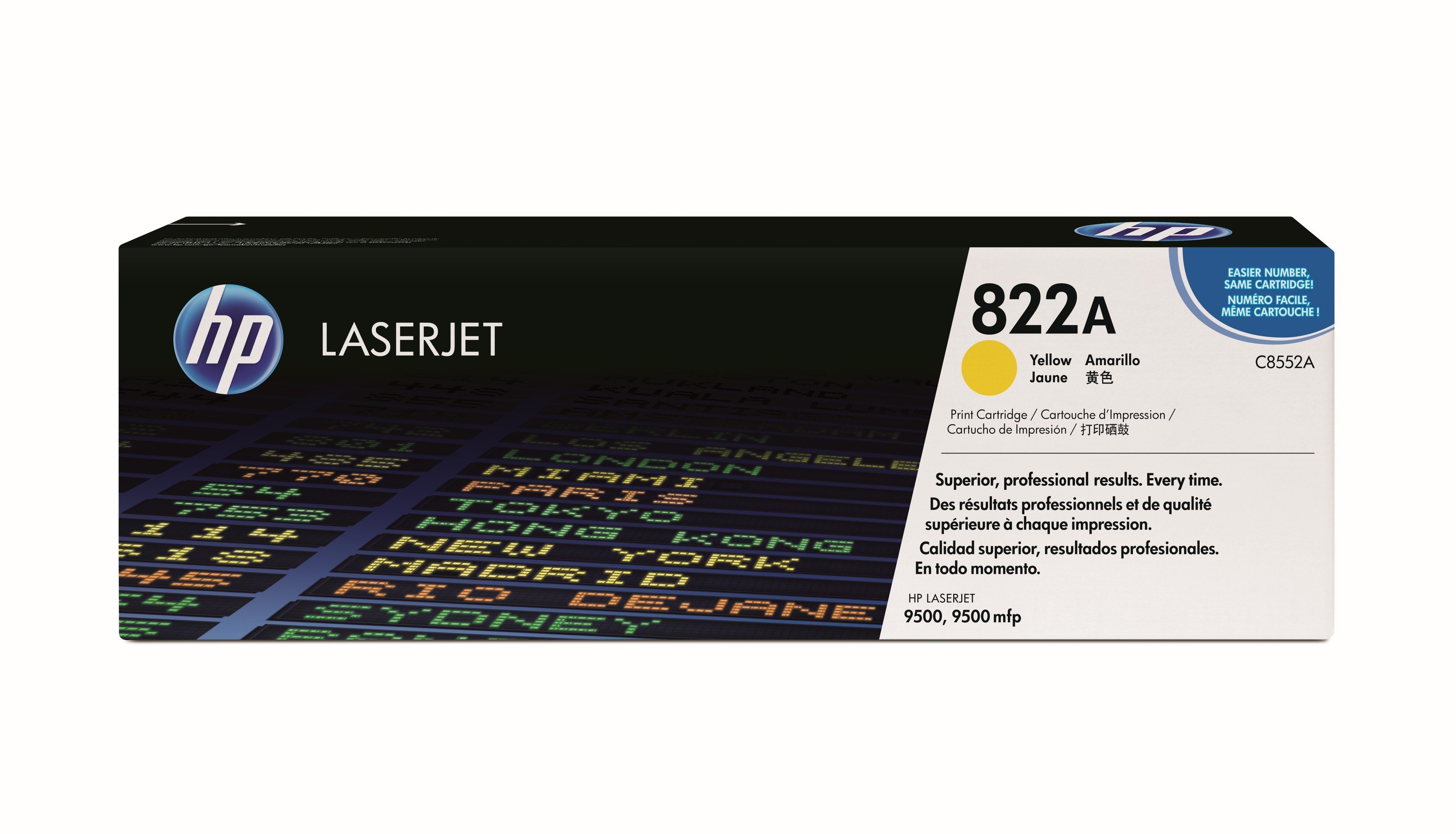 foto del prodotto hp 822a yellow original laserjet toner cartridge cartuccia toner 1 pz originale giallo