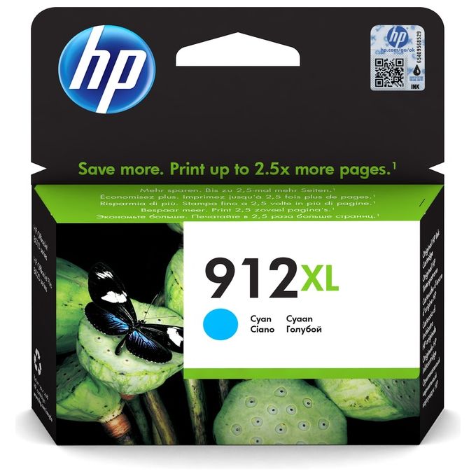 foto del prodotto hp 912xl cartuccia d inchiostro originale ciano