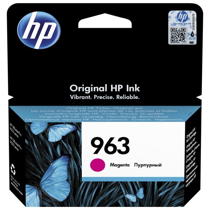 foto del prodotto hp 963 cartuccia d'inchiostro originale magenta