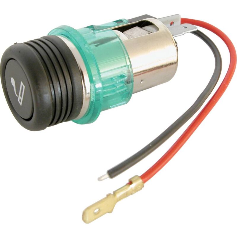 foto del prodotto hp autozubeh r accendisigari con anello luminoso verde 12 v