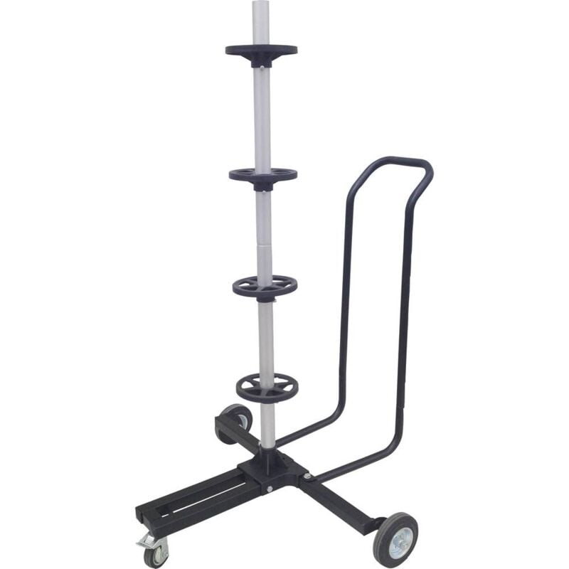 foto del prodotto hp autozubeh r carrello porta pneumatici con doppio manico larghezza pneumatici fino a 225 mm