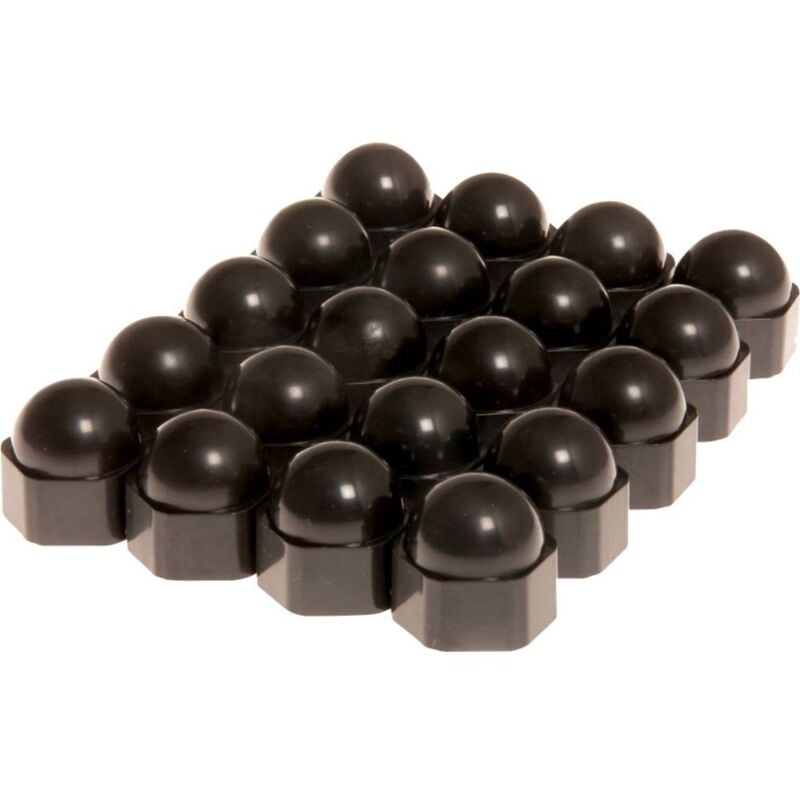 foto del prodotto hp autozubeh r copribulloni adatto per dimensione vite 19 mm nero plastica