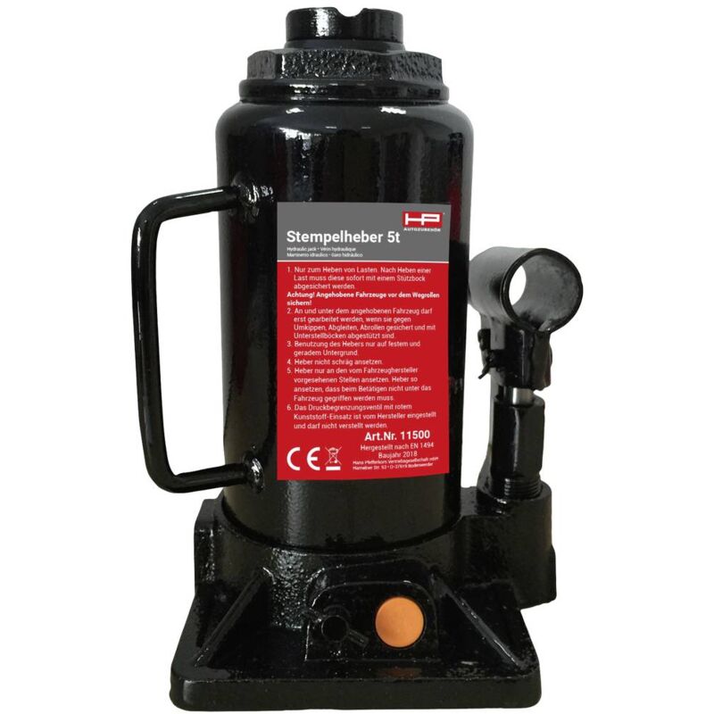 foto del prodotto hp autozubeh r martinetto idraulico 5 t altezza operativa 197 382 mm