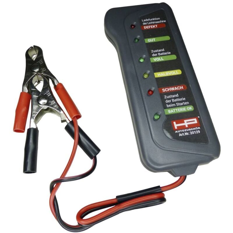 foto del prodotto hp autozubeh r tester batteria per auto 12 v prova batteria, controllo alternatore, monitoraggio della carica 23.5 cm x