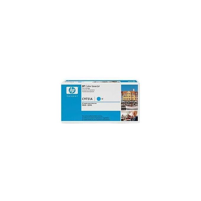 foto del prodotto hp c9731ac cyan originale laserjet cartuccia toner c9731a contract per color laserjet 5500, 5550