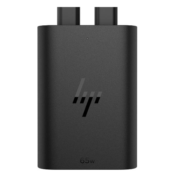 foto del prodotto hp caricabatterie per laptop usb c gan da 65 w