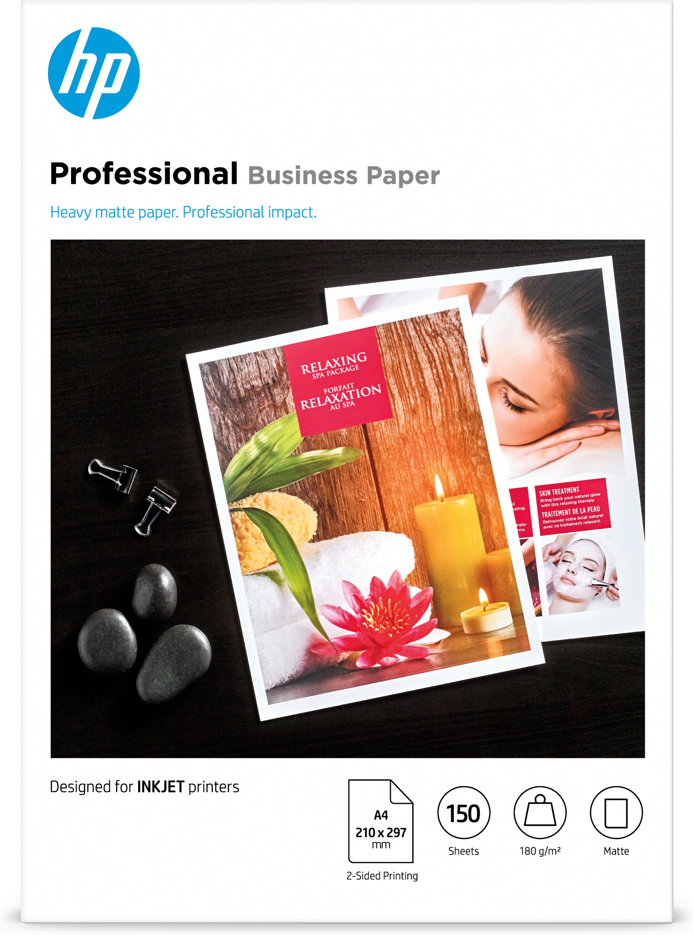 foto del prodotto hp carta opaca professional business, 180 g m2, a4 210 x 297 mm , 150 fogli