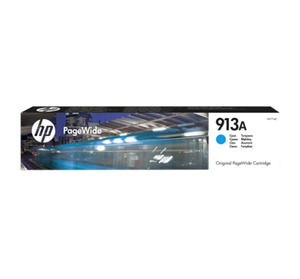 foto del prodotto hp cartuccia ciano originale 913a pagewide