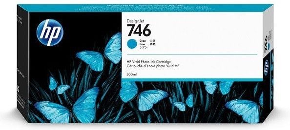 foto del prodotto hp cartuccia di inchiostro ciano 746 designjet da 300 ml