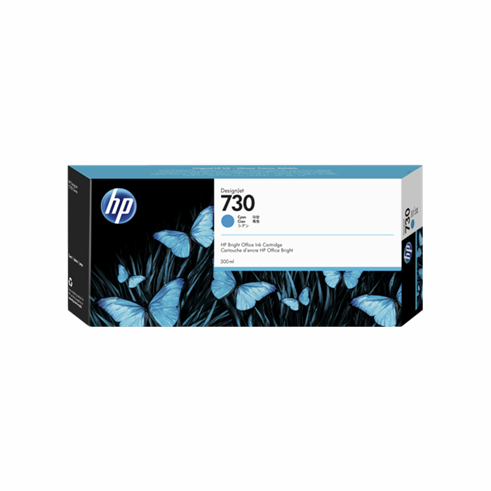 foto del prodotto hp cartuccia di inchiostro ciano designjet 730 da 300 ml