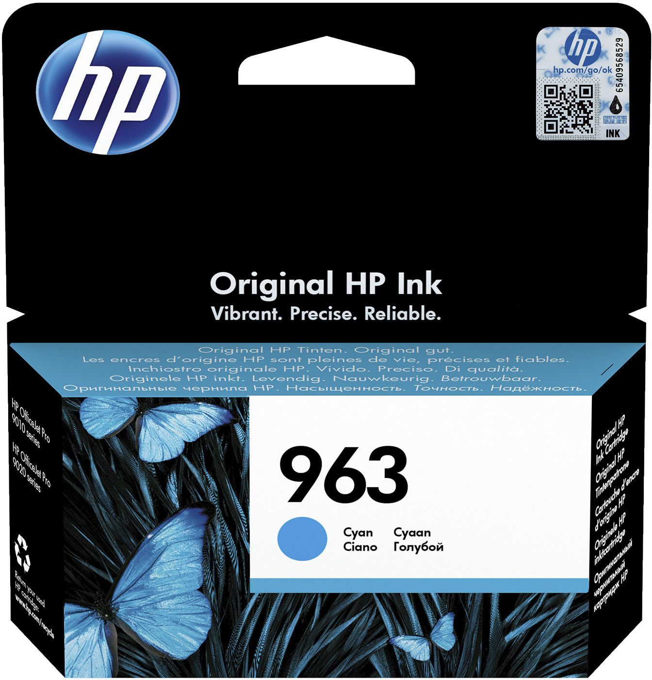 foto del prodotto hp cartuccia di inchiostro ciano originale 963
