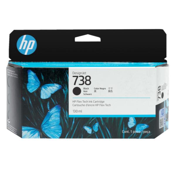 foto del prodotto hp cartuccia di inchiostro designjet 738 da 130 ml nero