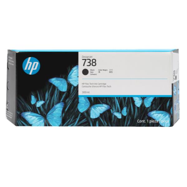 foto del prodotto hp cartuccia di inchiostro designjet 738 da 300 ml nero
