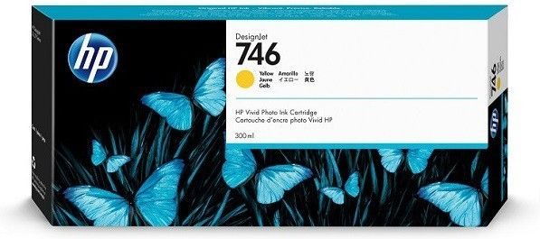 foto del prodotto hp cartuccia di inchiostro giallo designjet 746 da 300 ml