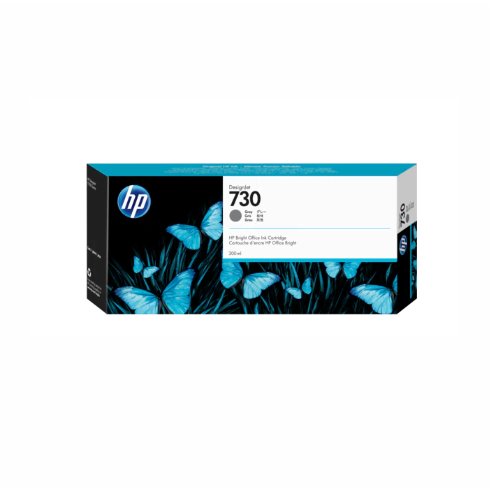 foto del prodotto hp cartuccia di inchiostro grigio designjet 730 da 300 ml