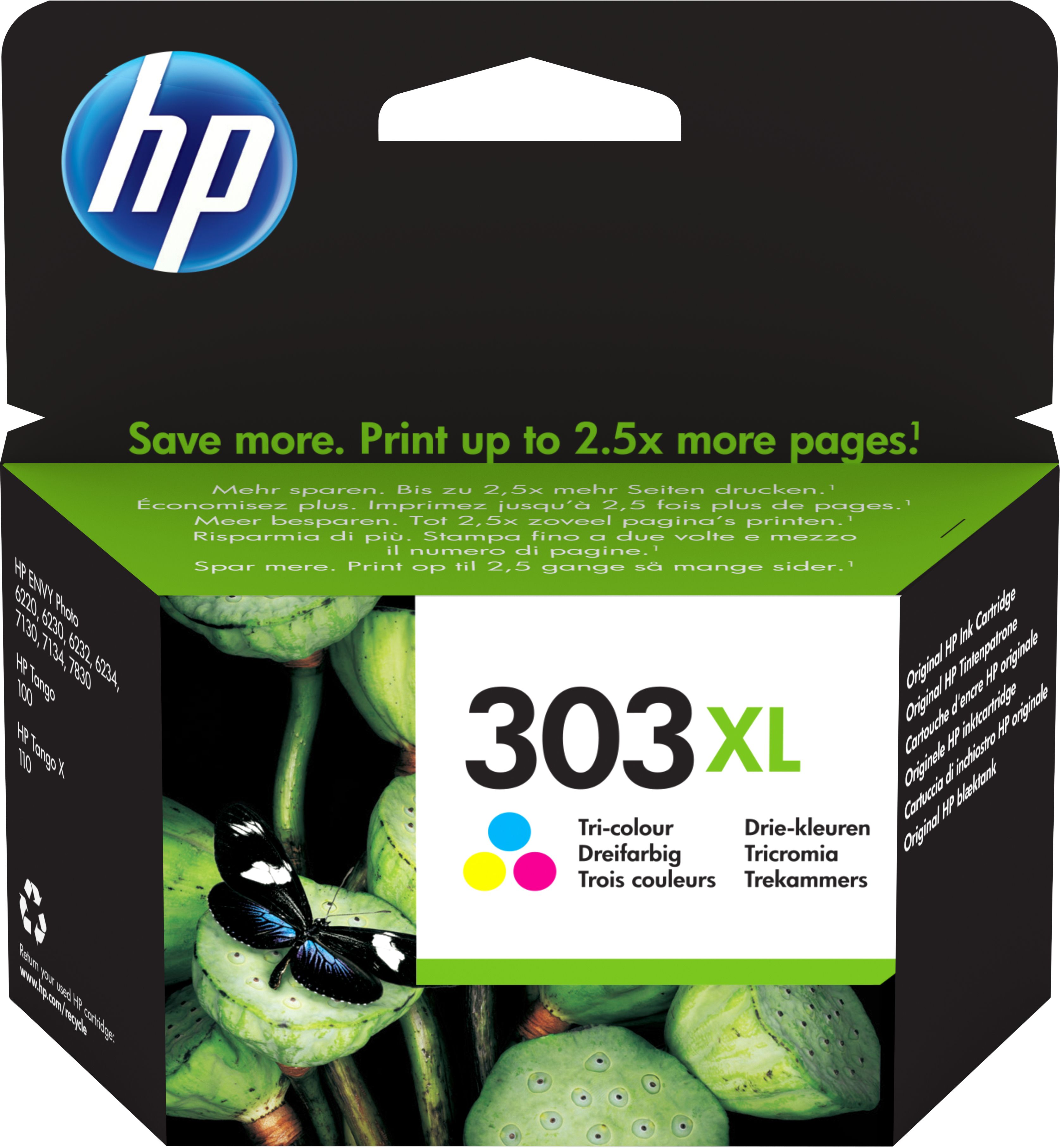 foto del prodotto hp cartuccia di inchiostro in tricromia originale ad alta capacit 303xl